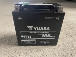 Motorradbatterie Yuasa YTX14 12V 12Ah gebraucht