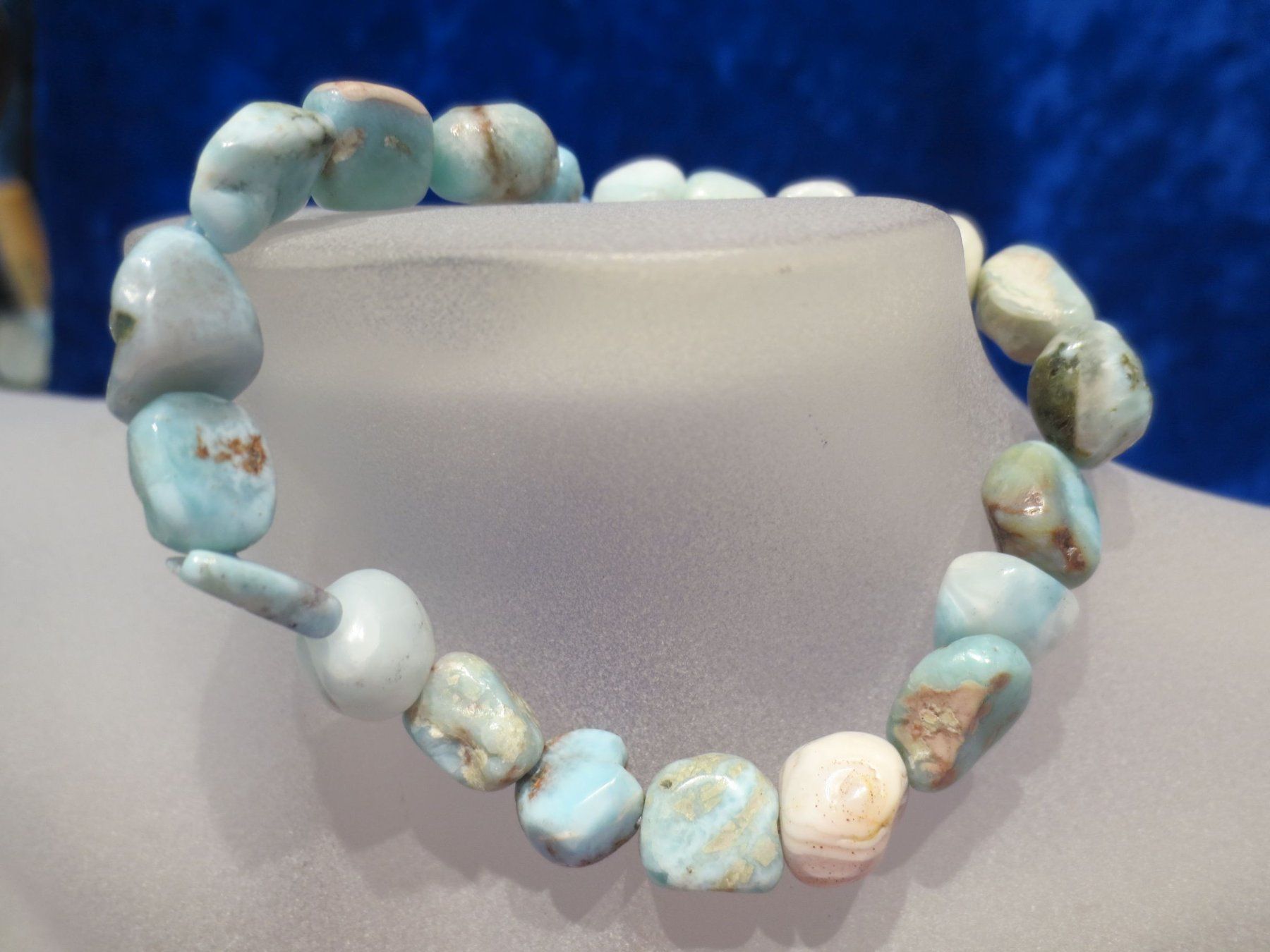Bracciali & Braccialetti: Larimar Nuggets Armband – Nuovo (secondo la descrizione) da Zollikofen venduto da tayaa13