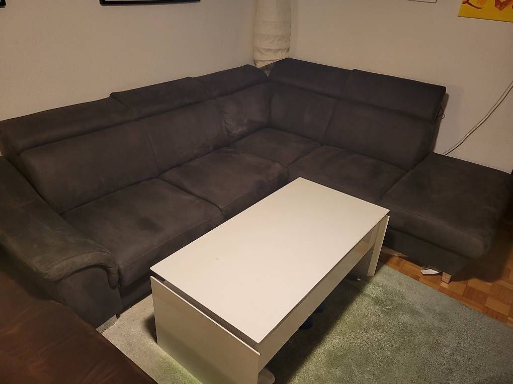 Conforama Divani: L Couch Sofa Polstermöbel grau – Usato da Adliswil venduto da teuflchn