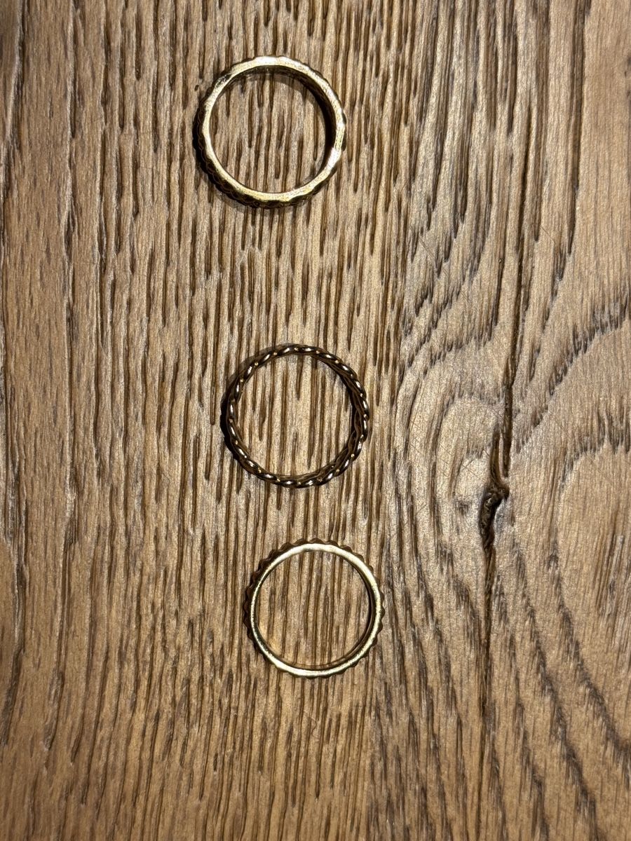 Anelli: 3 wunderschöne Goldige Ringe💍 – Usato da Bauma venduto da Michelle.05 1