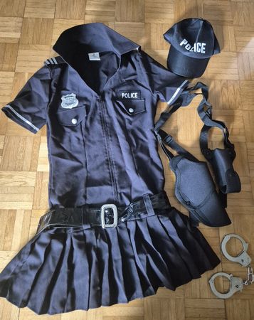 polizei kostüm damen gr.36 mit zubehör