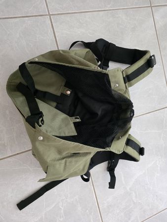 Pet Carrier Backpack Dog Cat Front Back Carrier Green