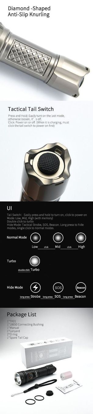 Lampade: Mateminco TK01 Tactical 2215 Lumen – Nuovo e nell'imballaggio originale da Arbon venduto da Helmuth 4