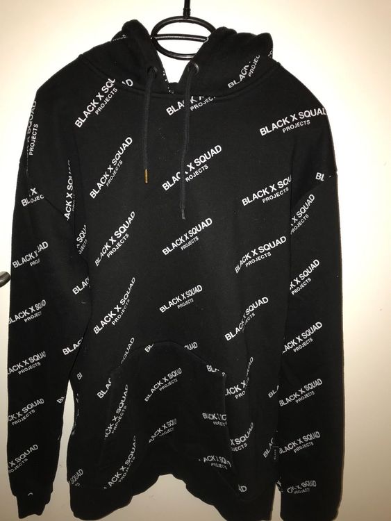 Black x shop squad project hoodie