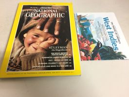 NATIONAL GEOGRAPHIC English ed. NOVEMBER 1987 W. map West In