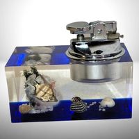 🐠 Vintage Tischfeuerzeug Aquarium | Space Age | Retro Deko