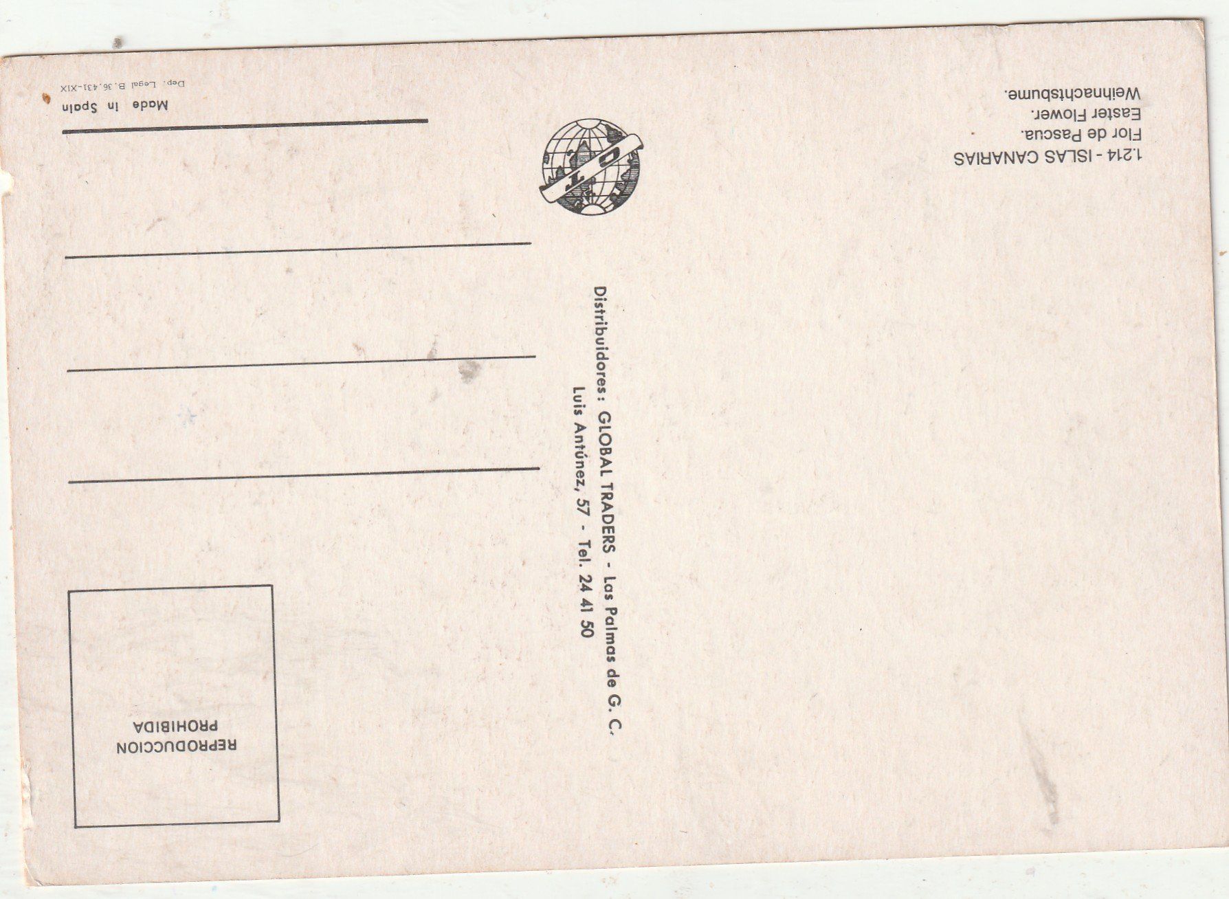 Cartes postales: Blumenkarte – D'occasion à Lumbrein par made02 1