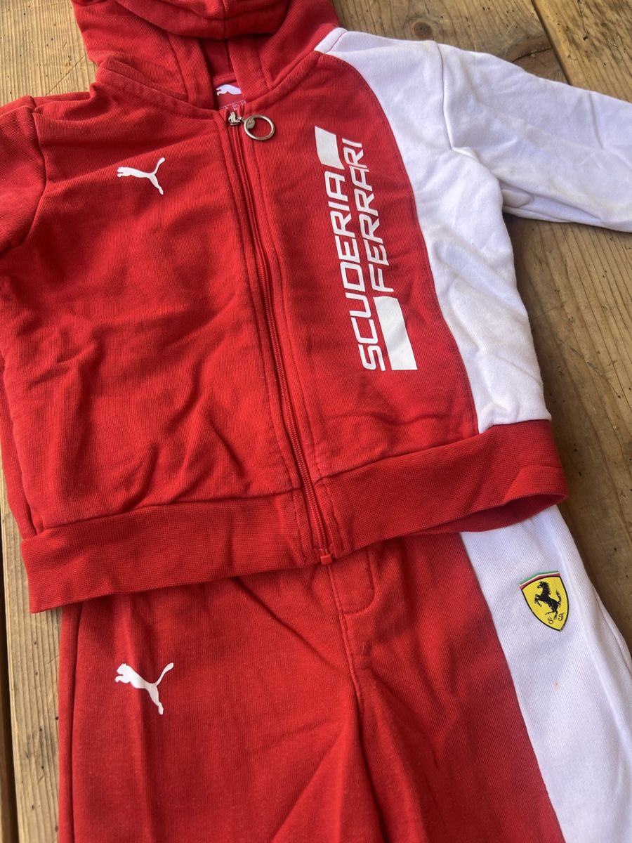 Scarpe, pantaloni & magliette da ginnastica: Puma Scuderia Ferrari Kinder Anzug – Usato da Bellach venduto da janheg 1