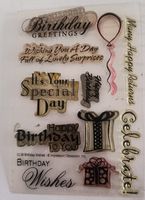 Geburtstag Stempel Set, Grusskarten basteln