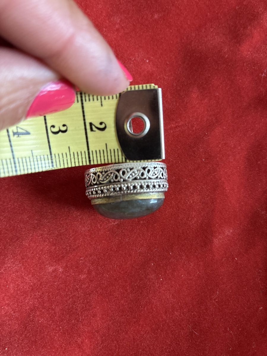 Ringe: Silberring mit Labradorit Stein, Vintage Look, Grösse 18 – Neu (gemäss Beschreibung) aus Killwangen von Fefy 6