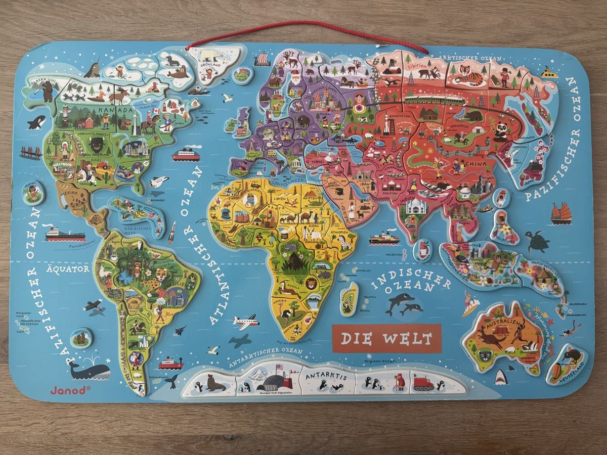 Spielzeuge: Weltkarte magnetisch – Gebraucht aus Urdorf von Madl11