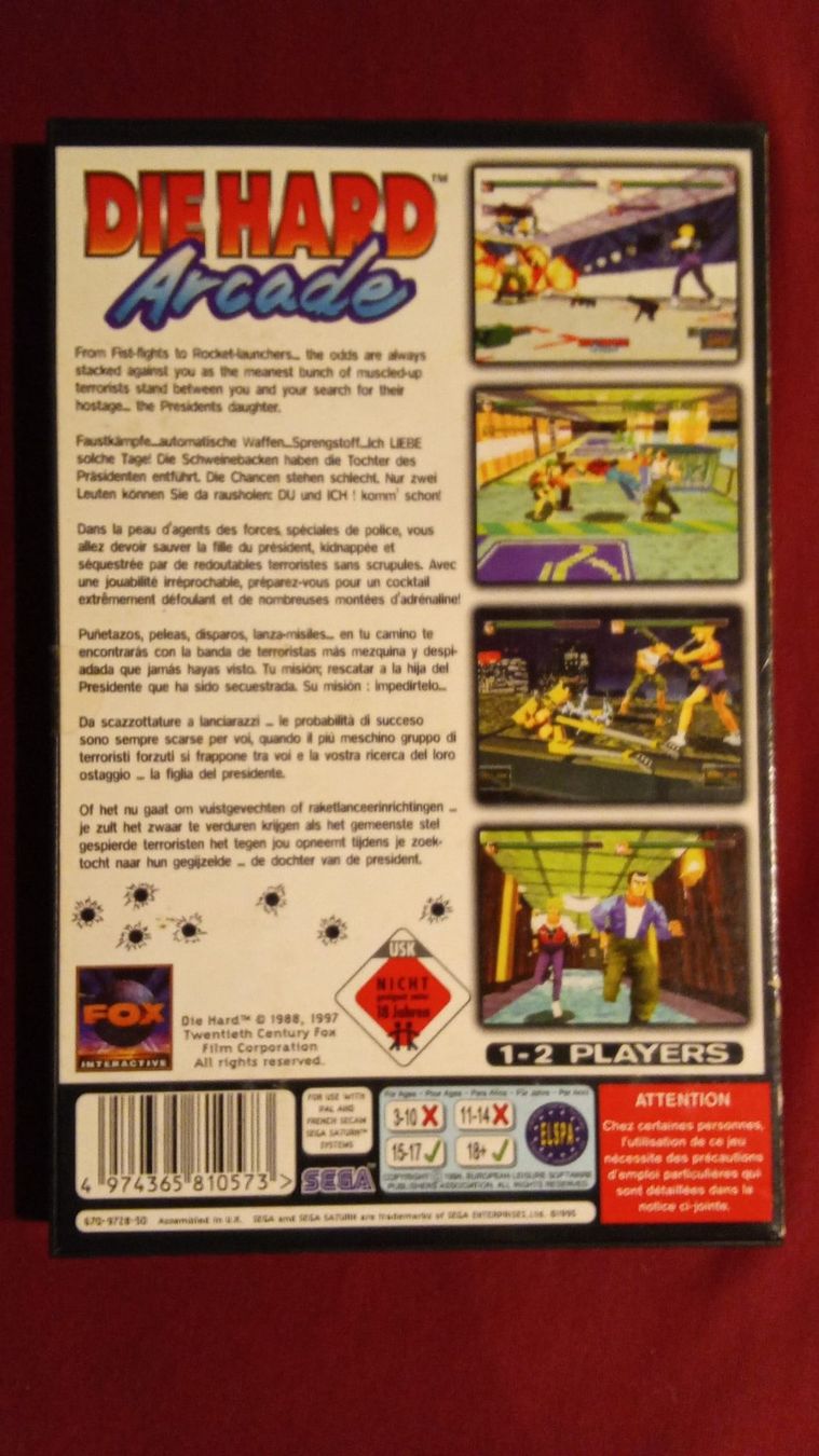Sega Giochi: Die Hard Arcade for Sega Saturn – Usato da leytron venduto da willowlepetit 1