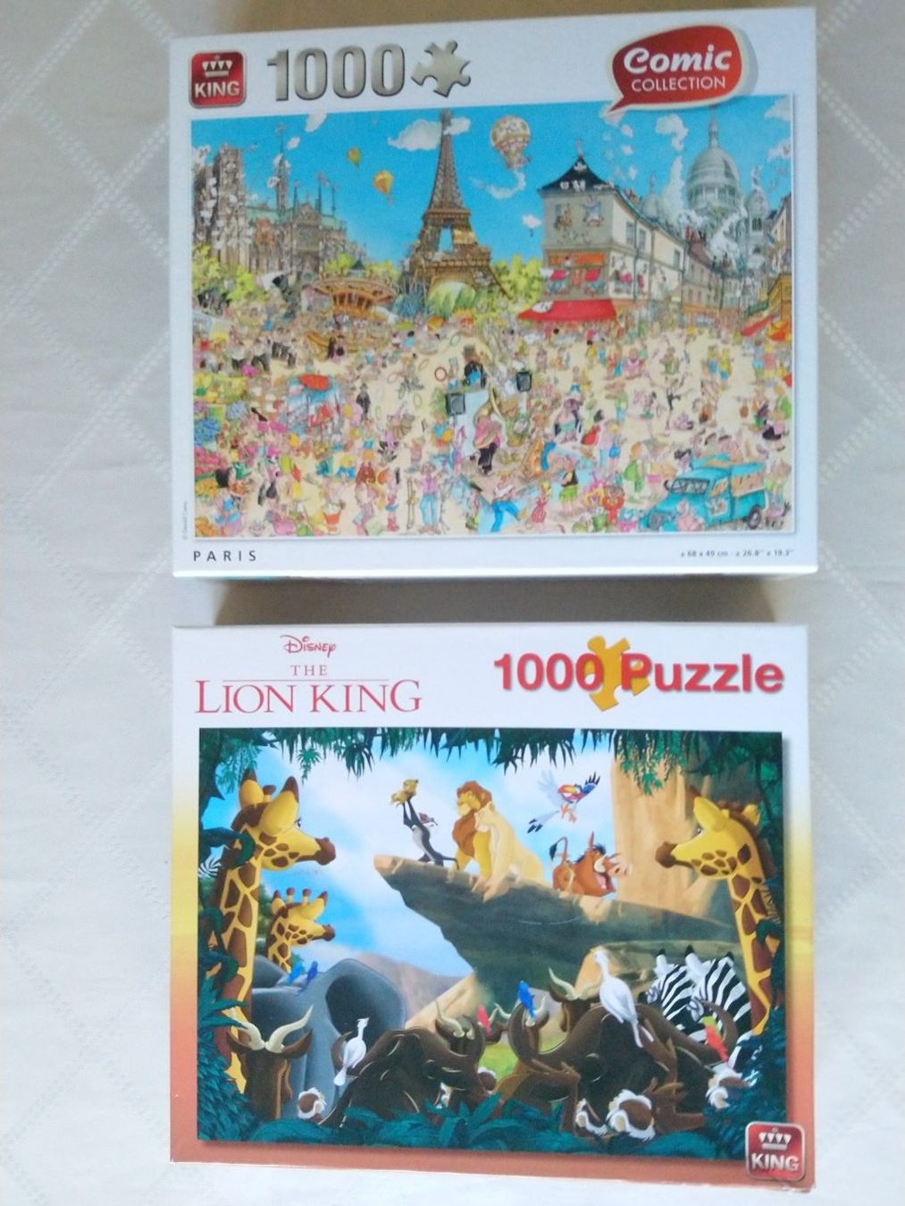 Puzzle: Puzzle-Set "The Lion King" und "Comic Paris" – Usato da Jonen venduto da h-blxgirl79