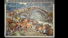 Schulwandbild Söldnerzug mit Kopie des Kommentars