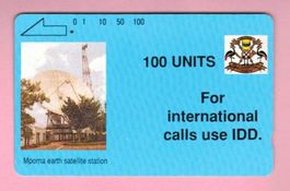 Telefonkarte Uganda, System Tamura, 100 Units