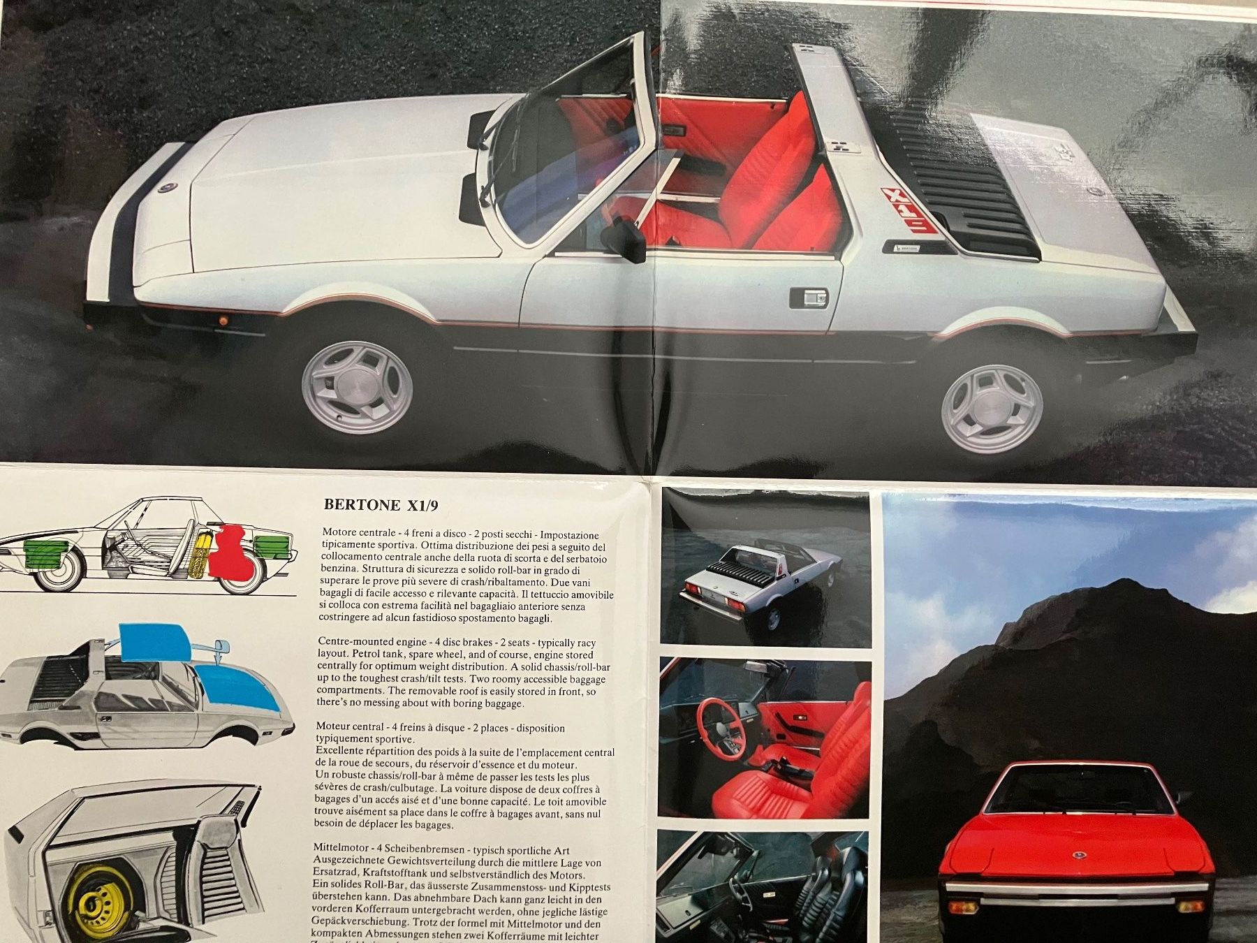 Fiat Autos: Fiat X1/9 Bertone  - Original Prospekt – Gebraucht aus Malans GR von Chueche427 1