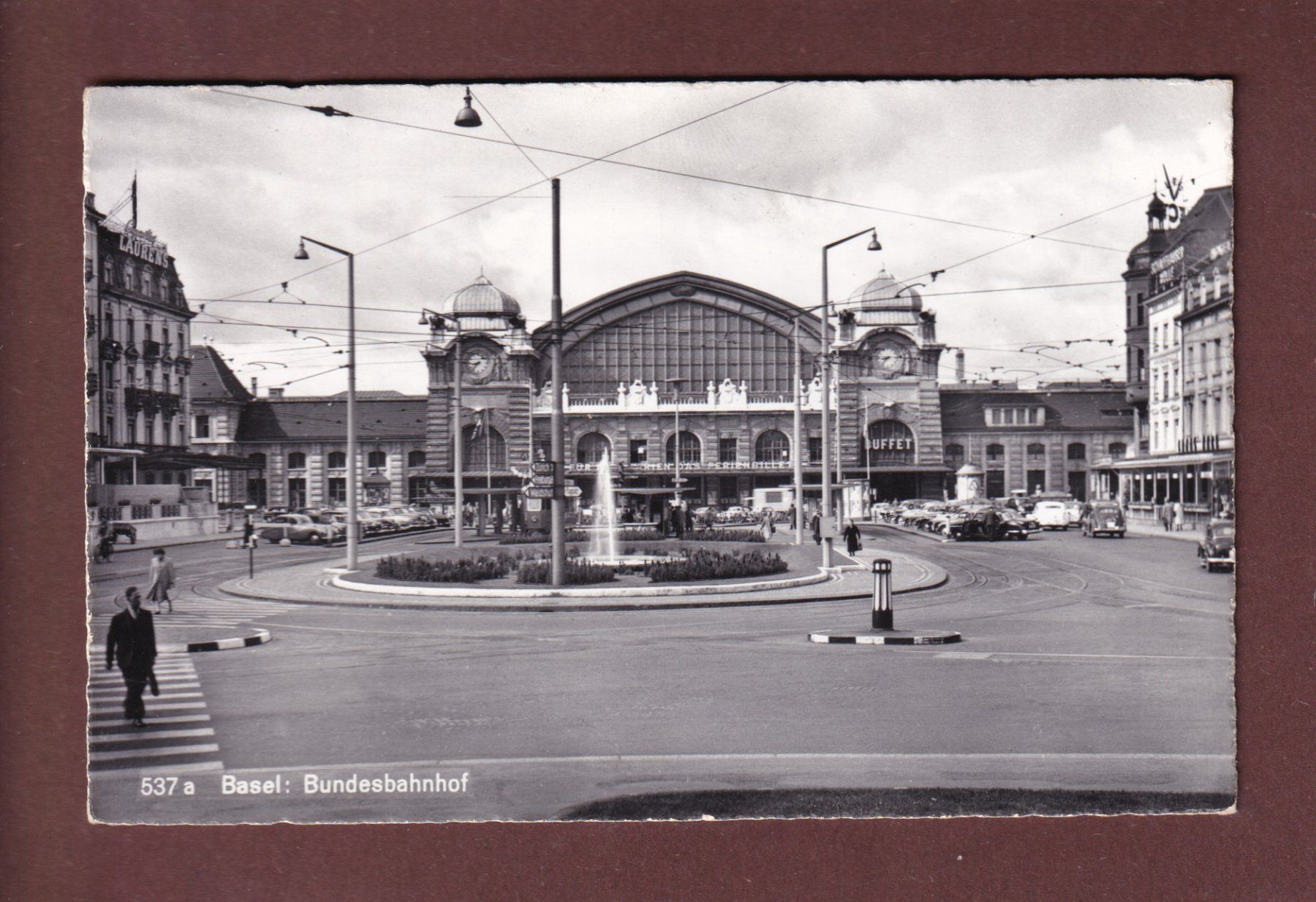 Ansichtskarten: BASEL - Bundesbahnhof – Gebraucht aus Pully von nicecards-shop
