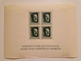 Deutsches Reich Block 7 Adolf Hitler 1937
