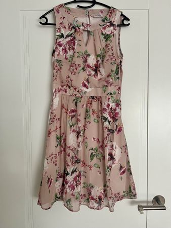 Orsay Sommerkleid, Cocktailkleid - Gr. 34 Blumen rosa
