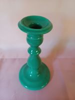 Grüner Kerzenständer, Vintage Look, Keramik neu