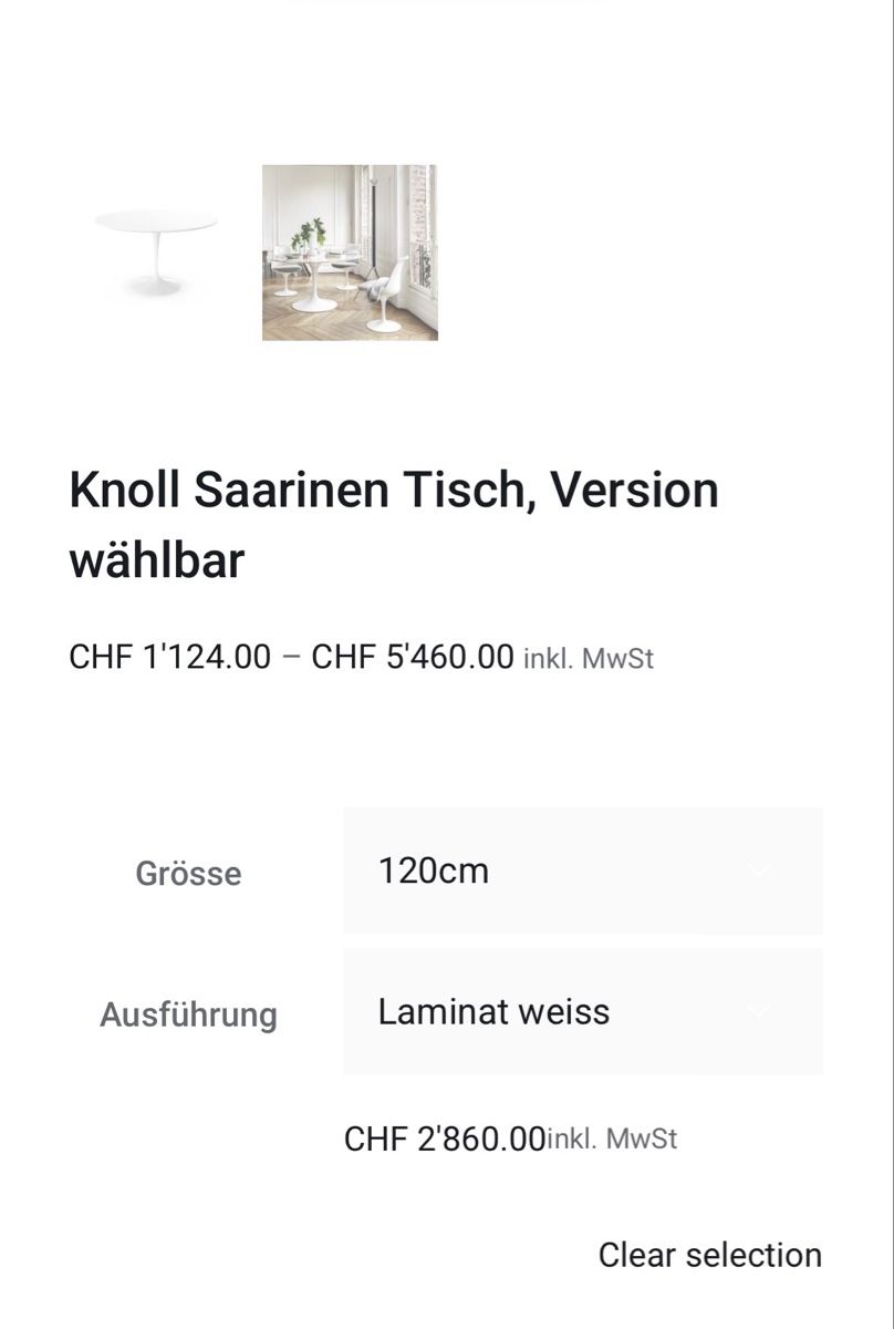 Knoll Tische: Knoll Saarinen Tisch – Neu (gemäss Beschreibung) aus Zürich von stfn1l 4