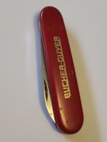 Altes Taschenmesser "BUCHER-GUYER" Traktoren rot, Elinox,