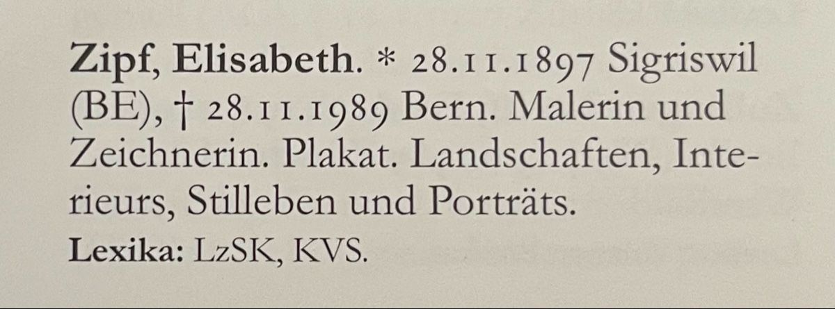 Dipinti: Elisabeth Zipf (1897-1989) – Usato da Grosshöchstetten venduto da Perle1951 4