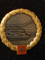 Duo Abzeichen Médaille de beret Panzer Goldrand