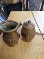 Kupfer Vase und Kanne