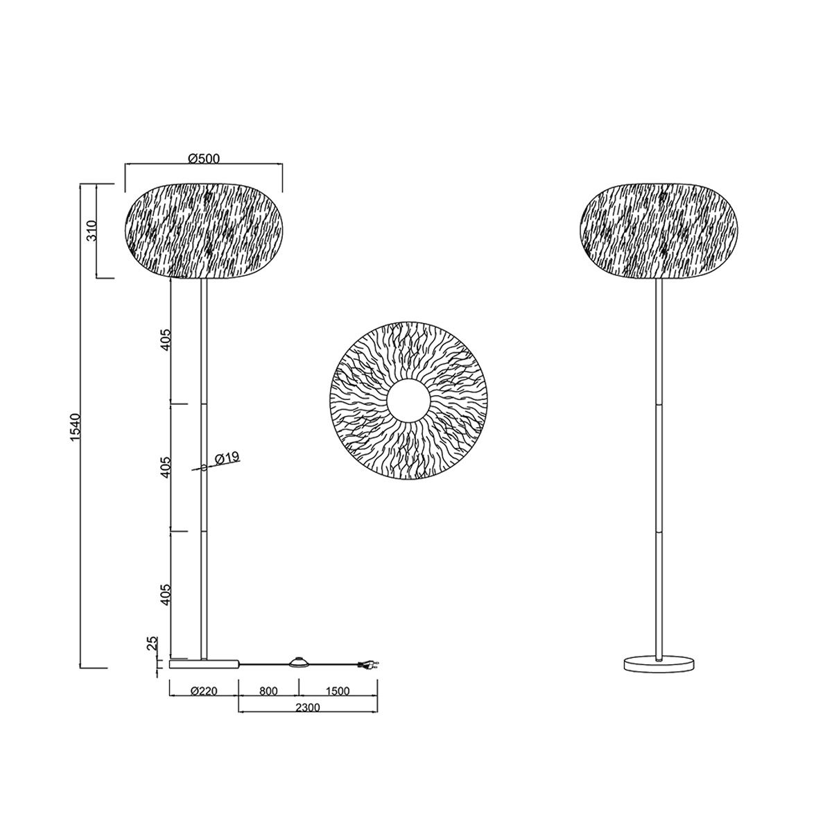 Lampade: Stehleuchte, Weiss, 154 cm Höhe – Nuovo (secondo la descrizione) da Kreuzlingen venduto da Smart-Light 6