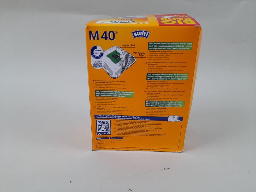 Altro per la casa: SWIRL Staubsaugerbeutel M40 10er Packung – Nuovo (secondo la descrizione) da Liebefeld venduto da Restwert_Liebefeld 2