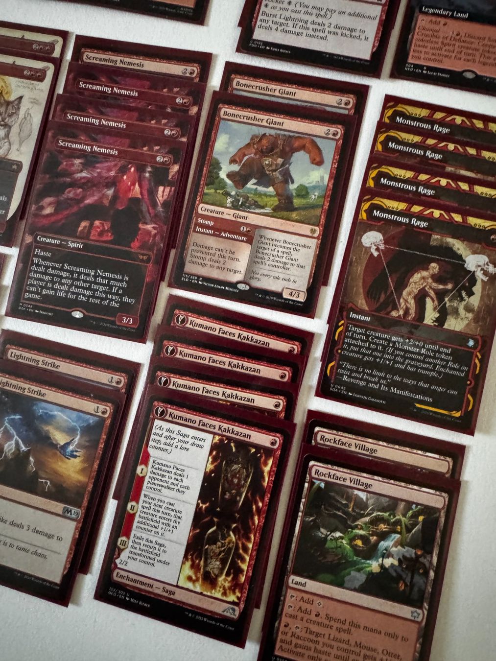 Magic The Gathering Carte collezionabili: Magic the Gathering - Mono Red Deck - 60 Cards. – Usato da Bubikon venduto da heatzh