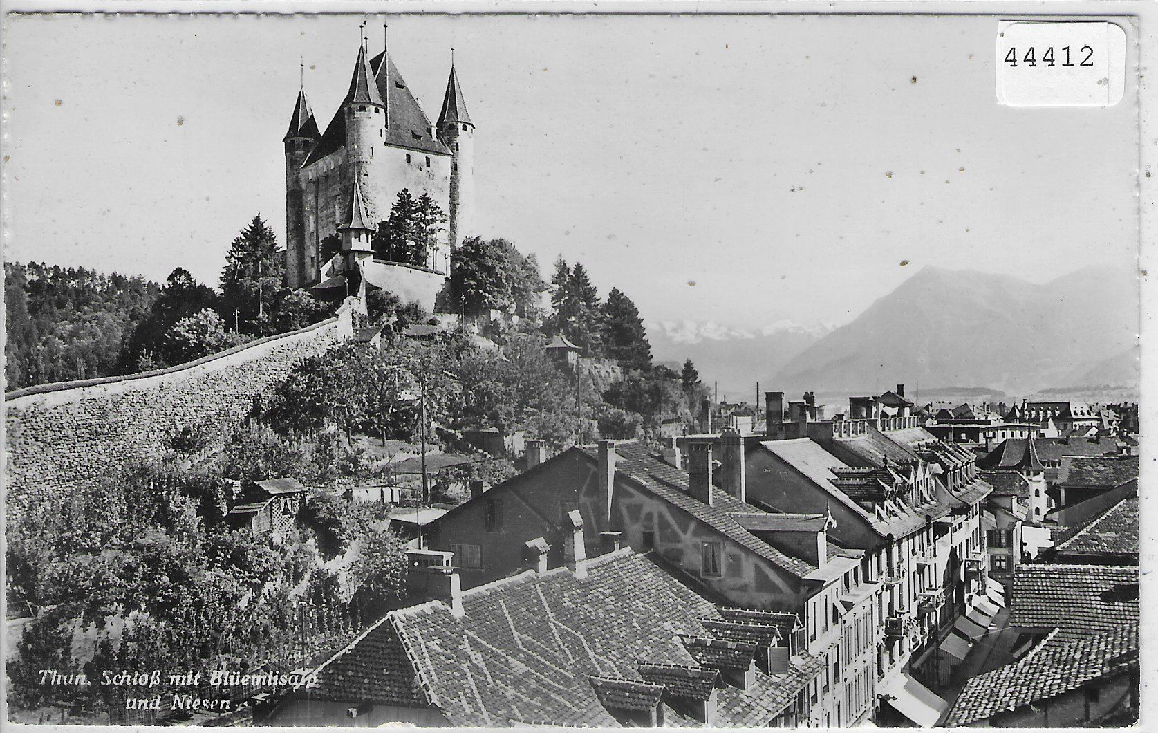 Cartoline postali: Über den Dächern von Thun – Usato da Ettingen venduto da Kartenplanet