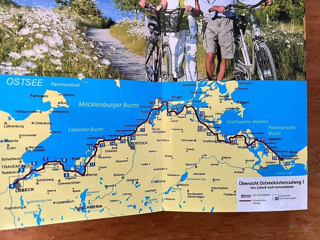 Cartine & Atlanti: Ostseeküsten Radweg Kompass  – Usato da Schmitten FR venduto da FAJost 1
