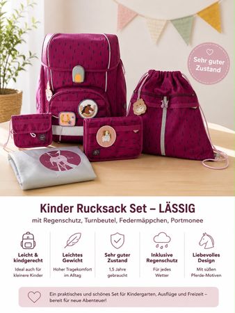 LÄSSIG Rucksack-Set
