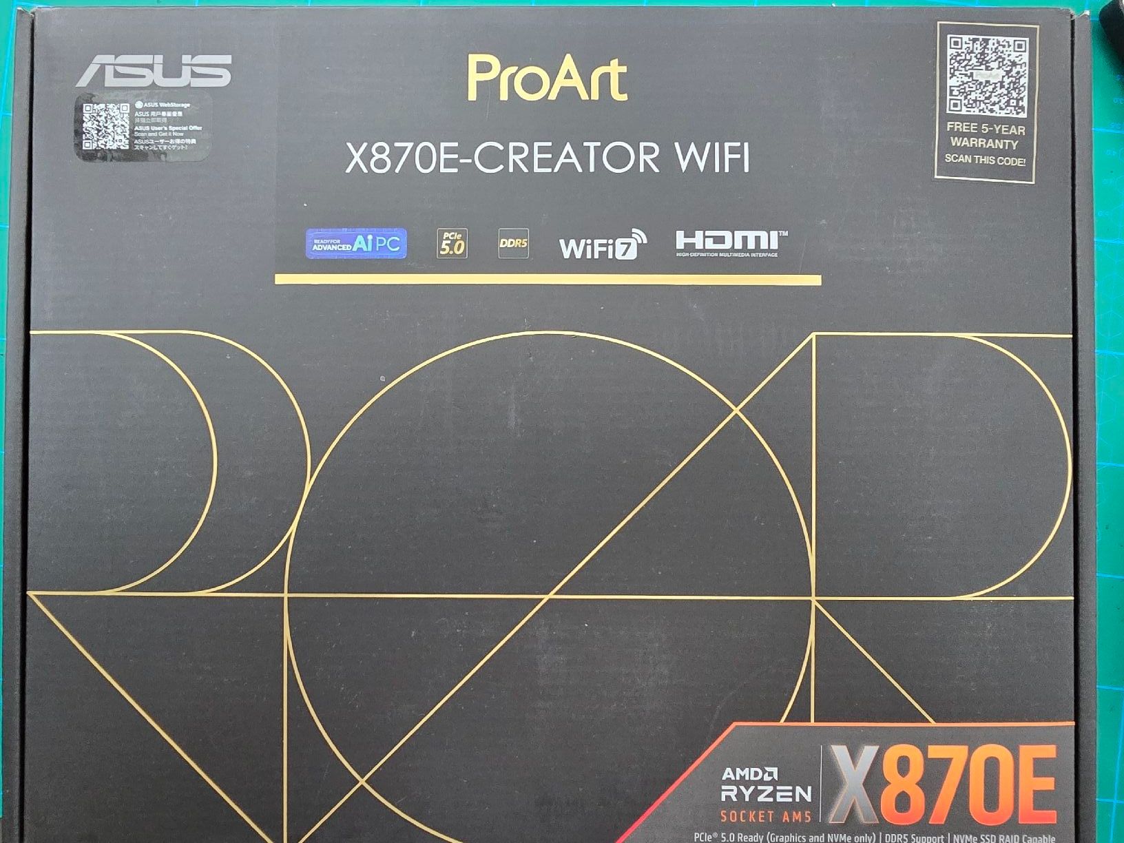Asus Schede madri: Asus Proart X870E-creator wifi – Usato da Hochdorf venduto da gdswiss71