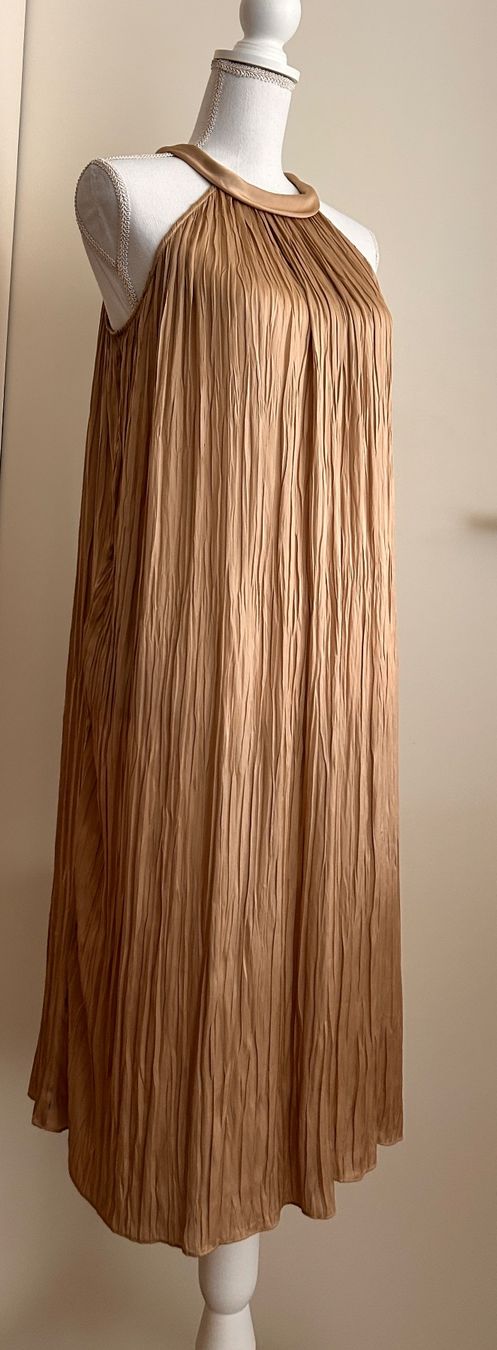 Strenesse Vestiti: Plisseekleid von STRENESSE, beige, Grösse 36 – Usato da Kreuzlingen venduto da peetzii 2