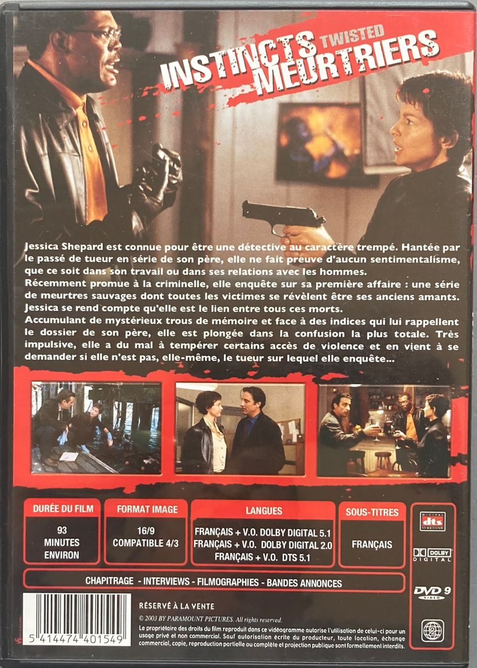 Tutti i DVDs: INSTINCTS MEURTRIERS – Usato da Poliez-Pittet venduto da Newtown-Records 1