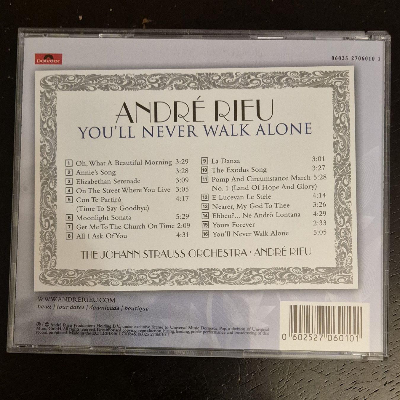 CDs: André Rieu - You'll Never Walk Alone – Gebraucht aus Chur von Schaf_60 1