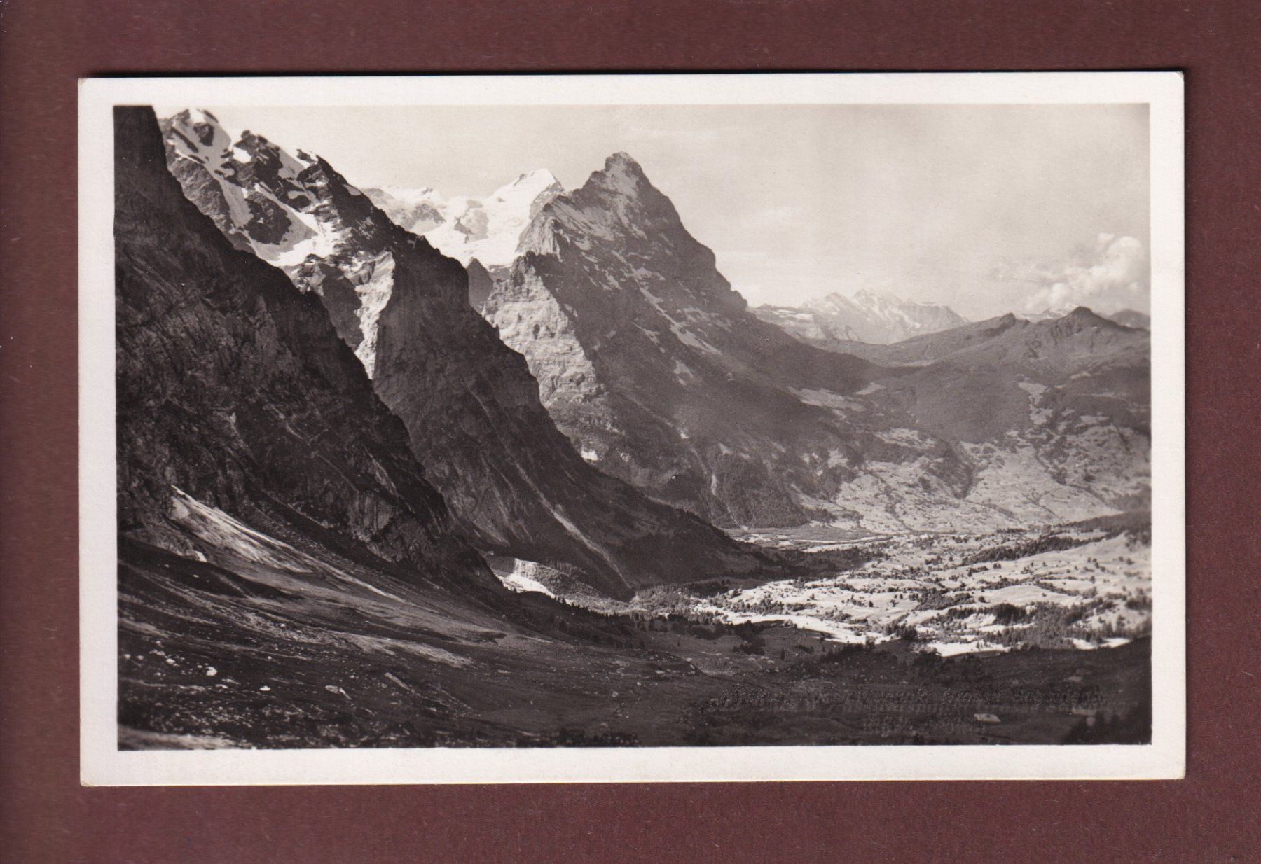 Ansichtskarten: GROSSE SCHEIDEGG - Eiger und Mönh - 1935 – Gebraucht aus Pully von nicecards-shop