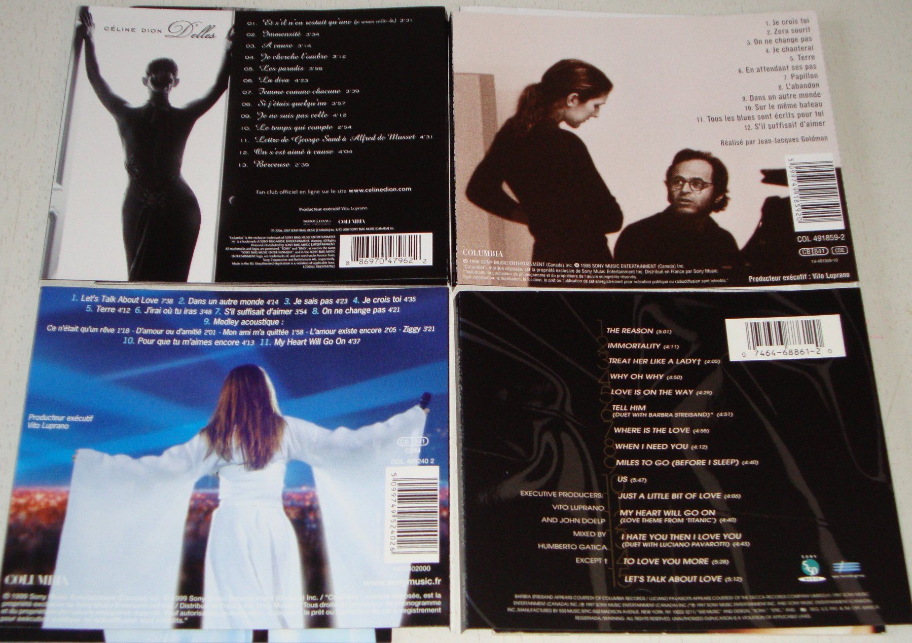 CD: 4CD's - Celine Dion [COLUMBIA & epic] – Usato da Unterbäch venduto da hiliq 1