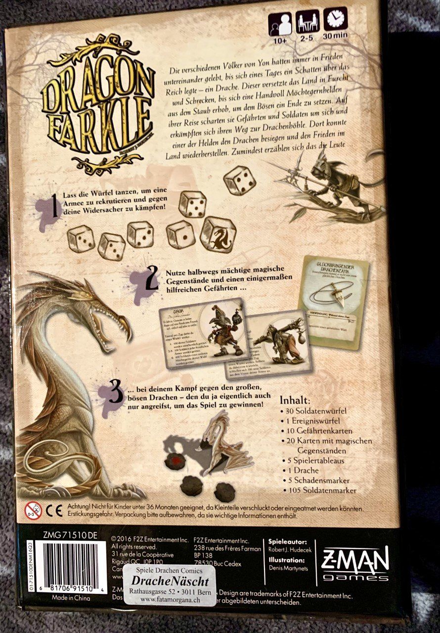 Spiele: Dragon Farkle – Neu (gemäss Beschreibung) aus Arlesheim von WiccaiX 1