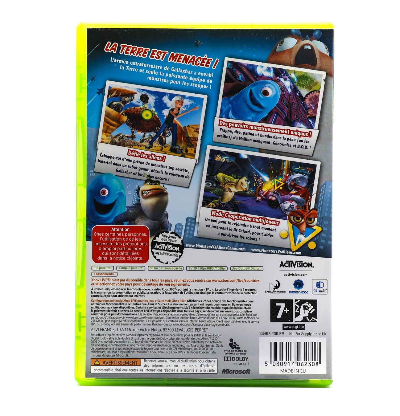 Microsoft Spiele: Monsters vs. Aliens - XBOX 360 – Gebraucht aus Paudex von  1