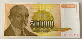 Jugoslawien 500‘000 Dinara 1994