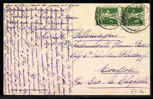 Cartoline postali: AK Chesières, Panorama, 1942 – Usato da Berlin venduto da bartko-reher 1