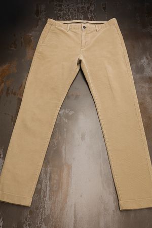 Pantalon en velours côtelé beige, taille 40