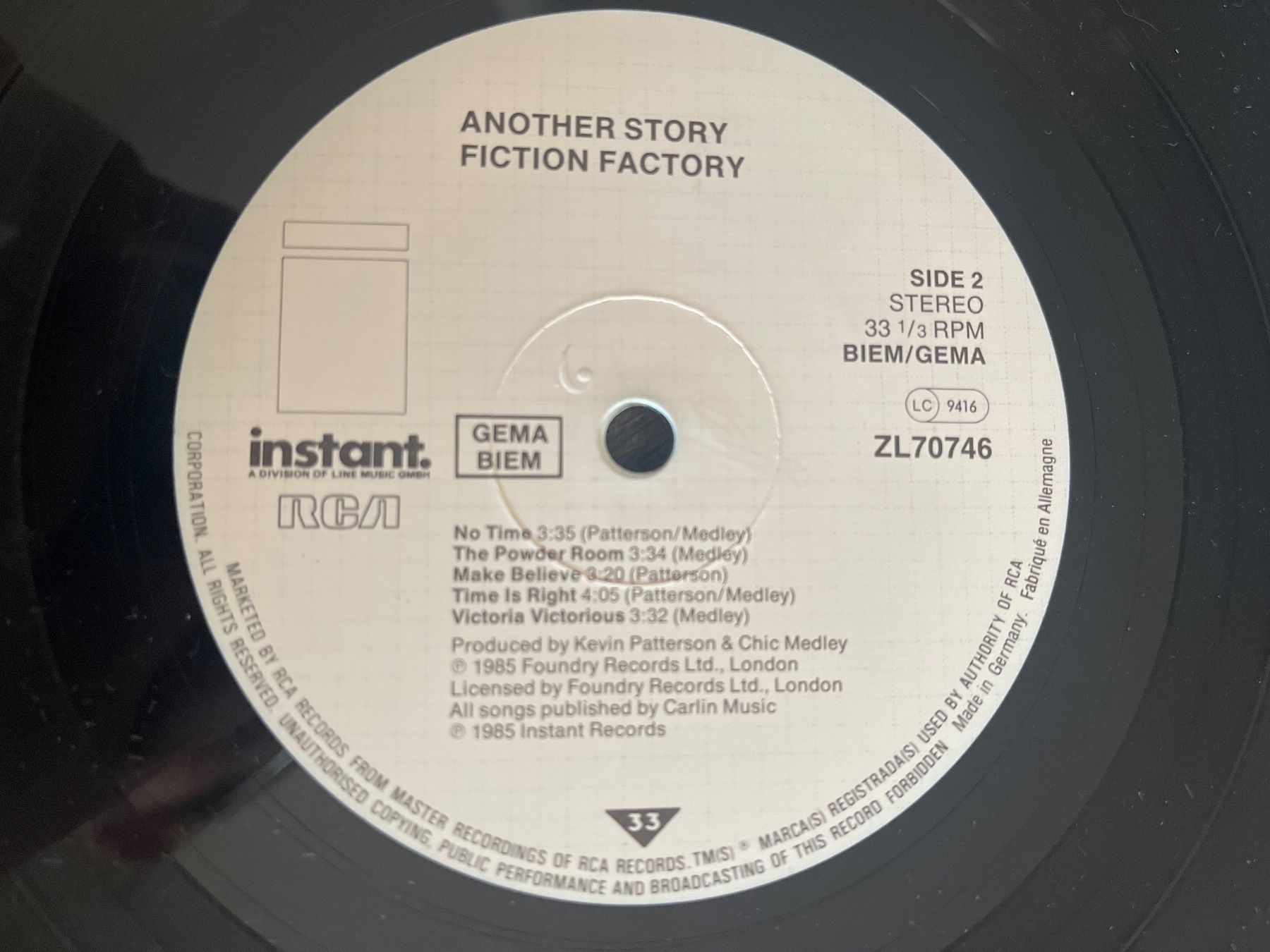 Dischi in vinile: A293/Fiction Factory-Another Story – Usato da Frutigen venduto da Philippe_jsp 2