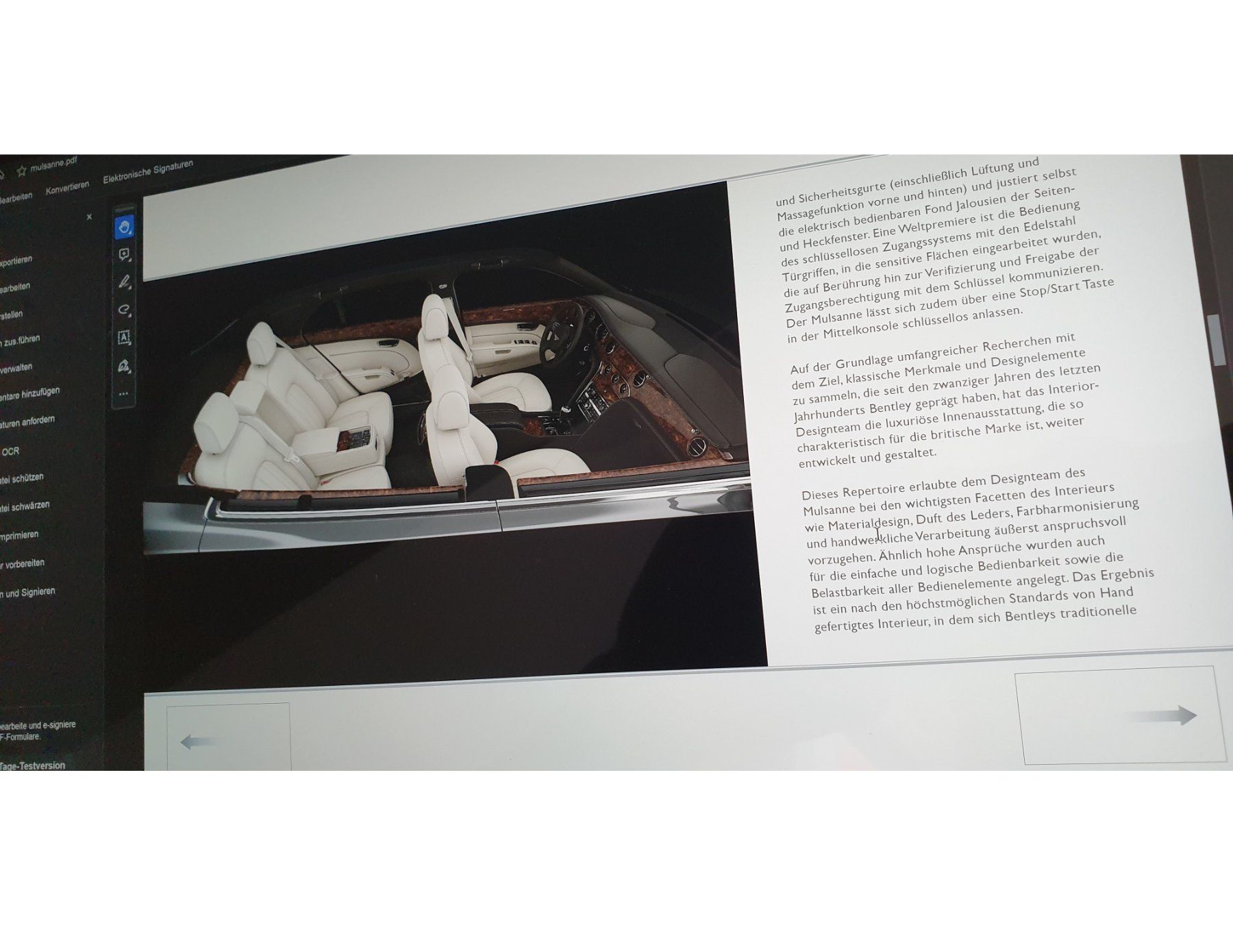 Riviste & Magazine: BENTLEY MULSANNE - Prospekt / Pressemappe / CD – Nuovo (secondo la descrizione) da Viganello venduto da CARLiteratur 9