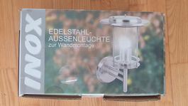 Aussenleuchte Edelstahl zur Wandmontage