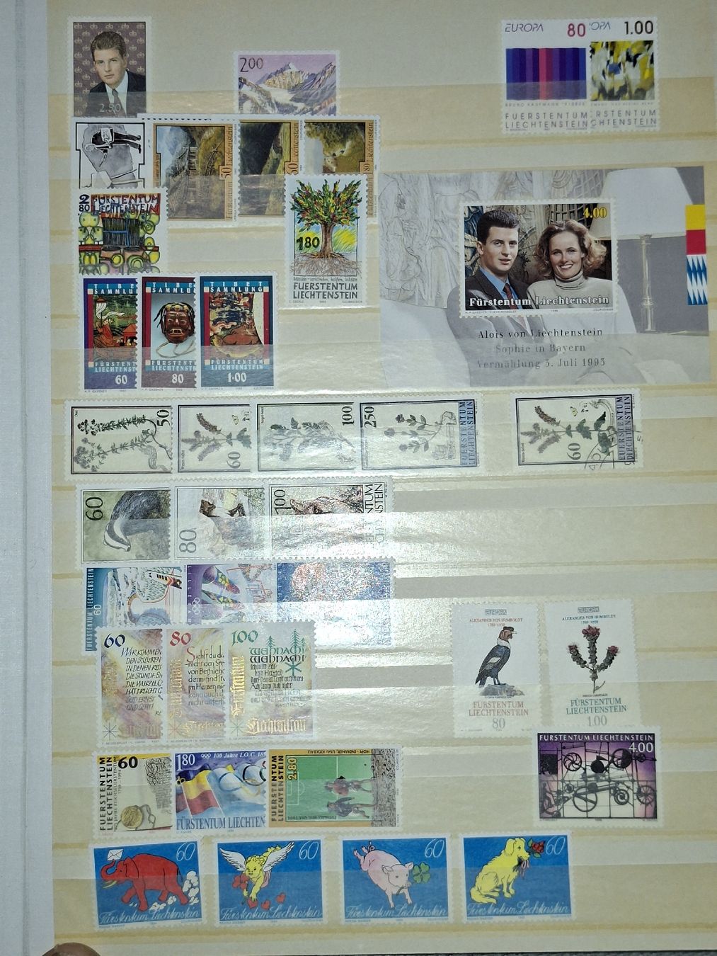 Alle Briefmarken: Lot div. Marken Liechtenstein  – Gebraucht aus Balgach von SIMEON27 1